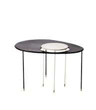 Matégot Kangourou Table black/white